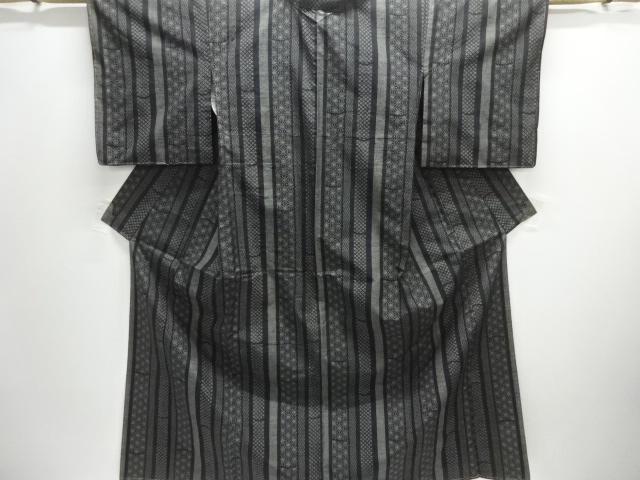 JAPANESE KIMONO / TOKAMACHI TSUMUGI / UNUSED / WOVEN STRIPE
